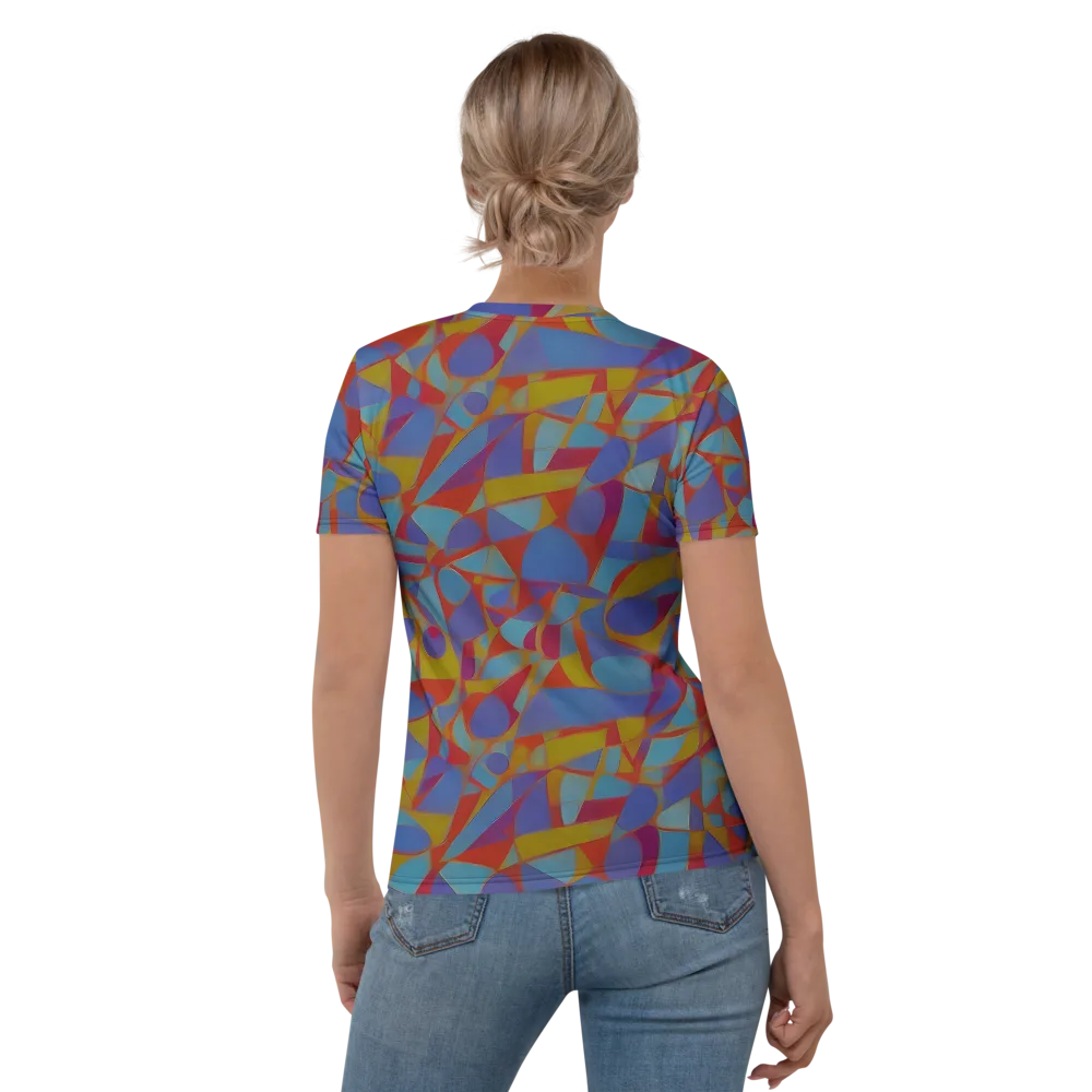 Prism Circuit on Women's Crew Neck T-Shirt — Back