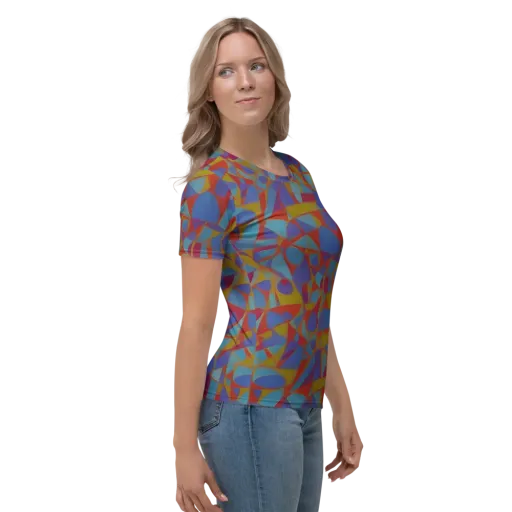Prism Circuit on a Women's Crew Neck T-Shirt