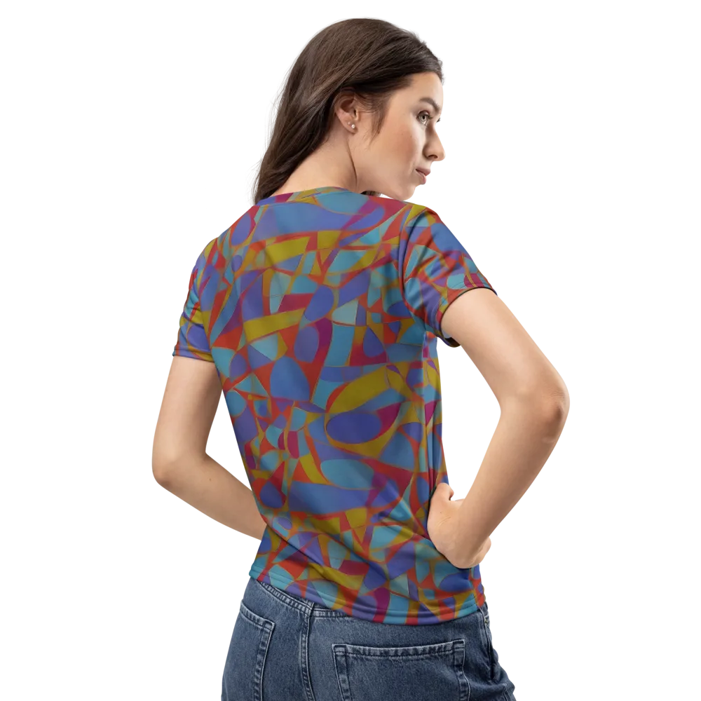 Prism Circuit on Women's Crew Neck T-Shirt — Back