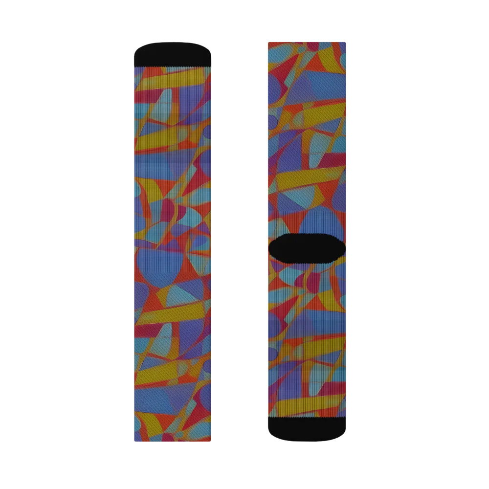 Prism Circuit on Socks — Left Sock