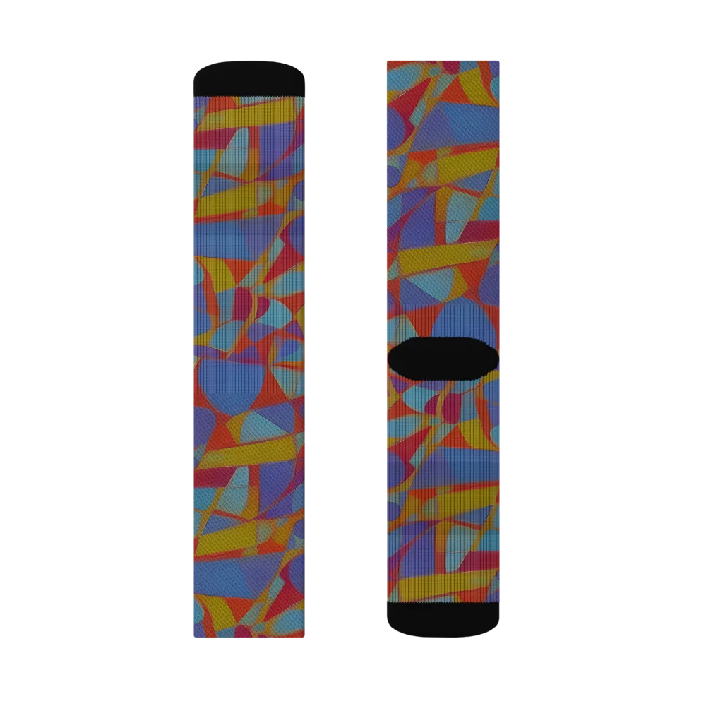 Prism Circuit on Socks — Right Sock