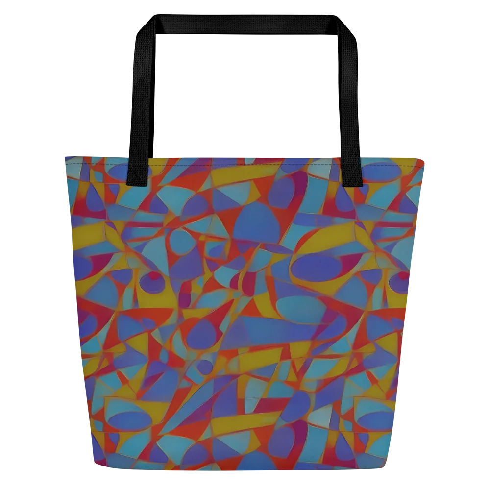 Prism Circuit on Large Tote Bag W/ Pocket — Front