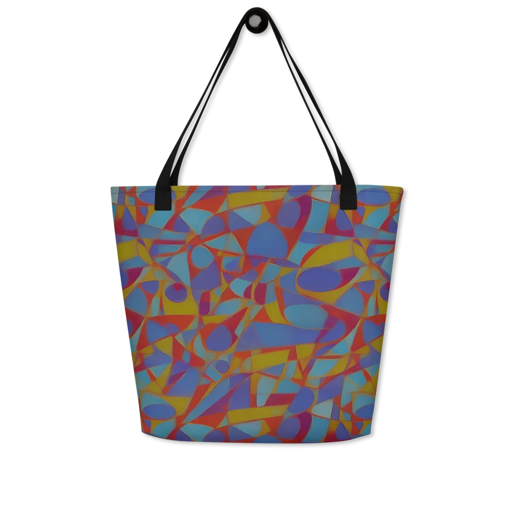 Prism Circuit on Large Tote Bag W/ Pocket — Front