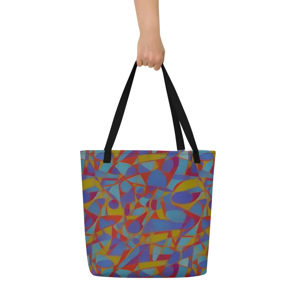Prism Circuit on Large Tote Bag W/ Pocket — Front