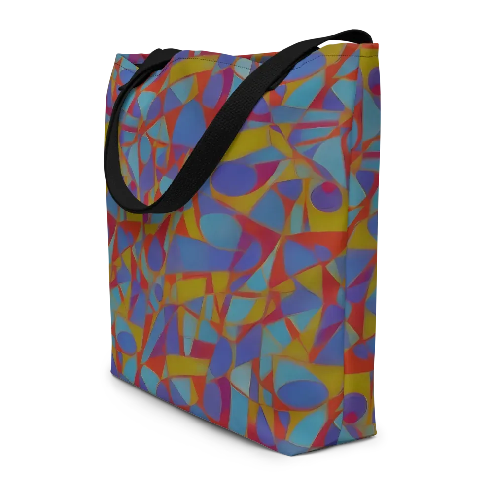 Prism Circuit on Large Tote Bag W/ Pocket — Front