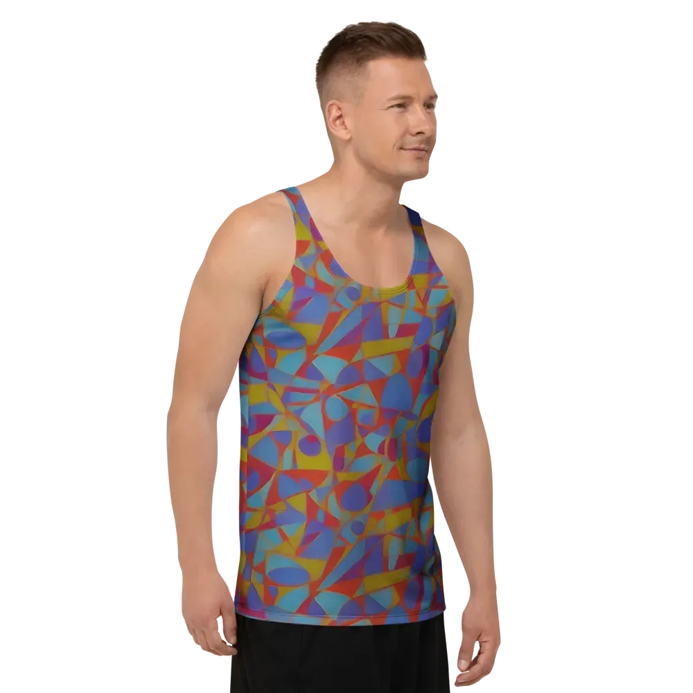 Prism Circuit on Men's Tank Top — Right Front