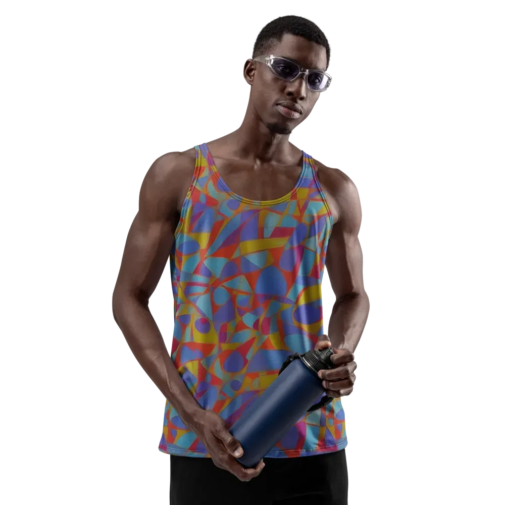 Prism Circuit on Men's Tank Top — Front