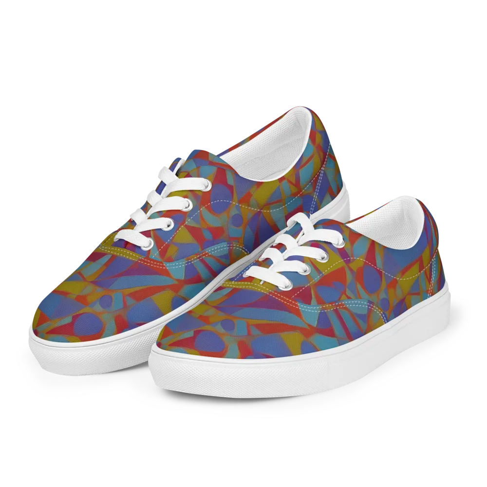 Prism Circuit on Men's Lace-Up Canvas Shoes — Left Front