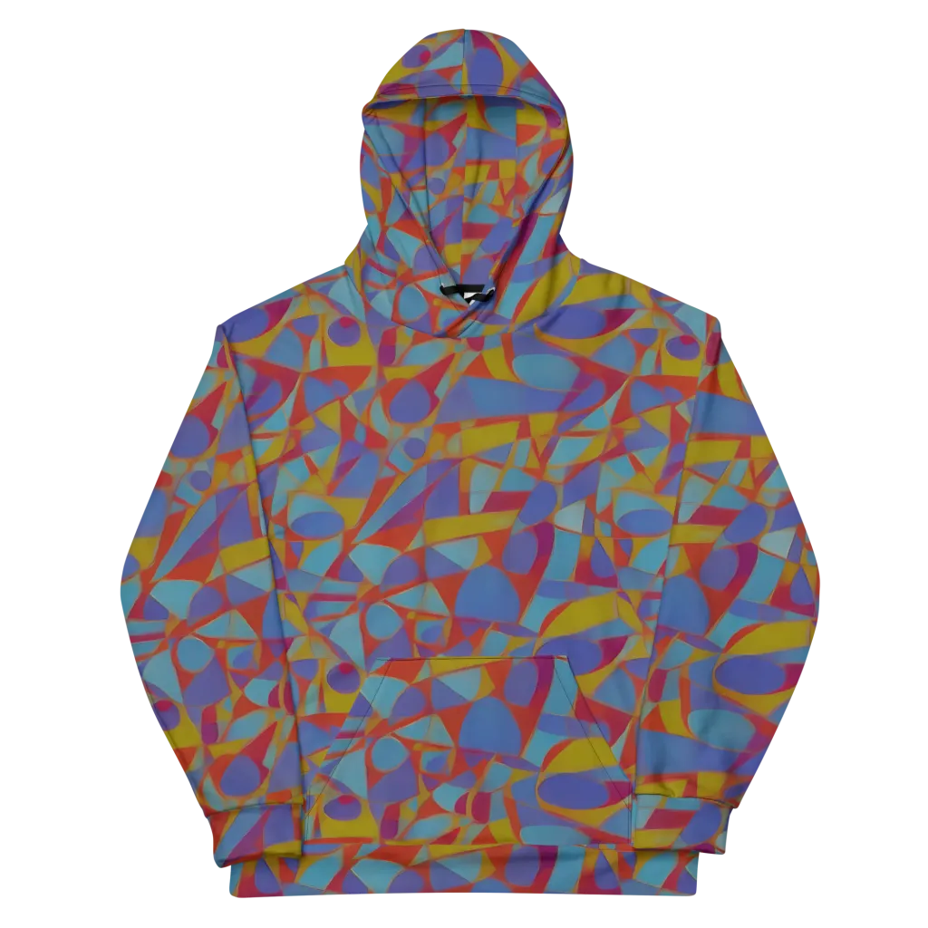 Prism Circuit on Cotton Hoodie — Front