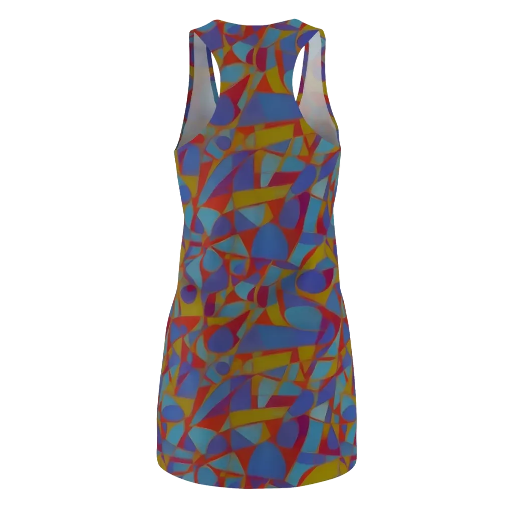 Prism Circuit on Racerback Dress — Back