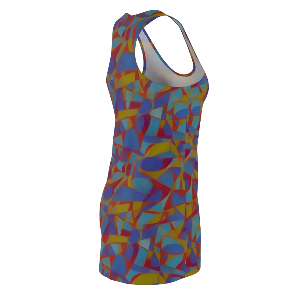 Prism Circuit on Racerback Dress — Back Side