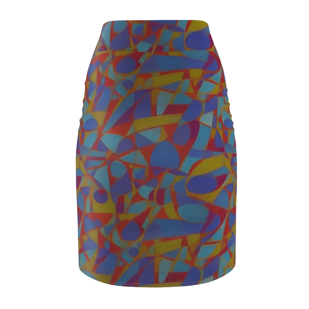 Prism Circuit on Pencil Skirt — Back