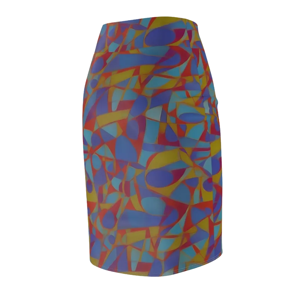 Prism Circuit on Pencil Skirt — Back Side