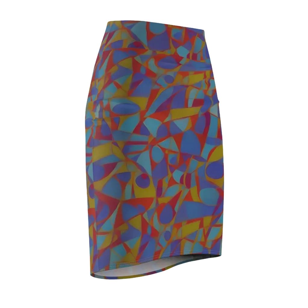 Prism Circuit on Pencil Skirt — Front Side