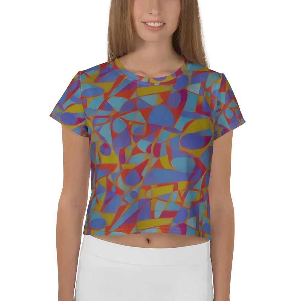 Prism Circuit on Crop Tee — Front