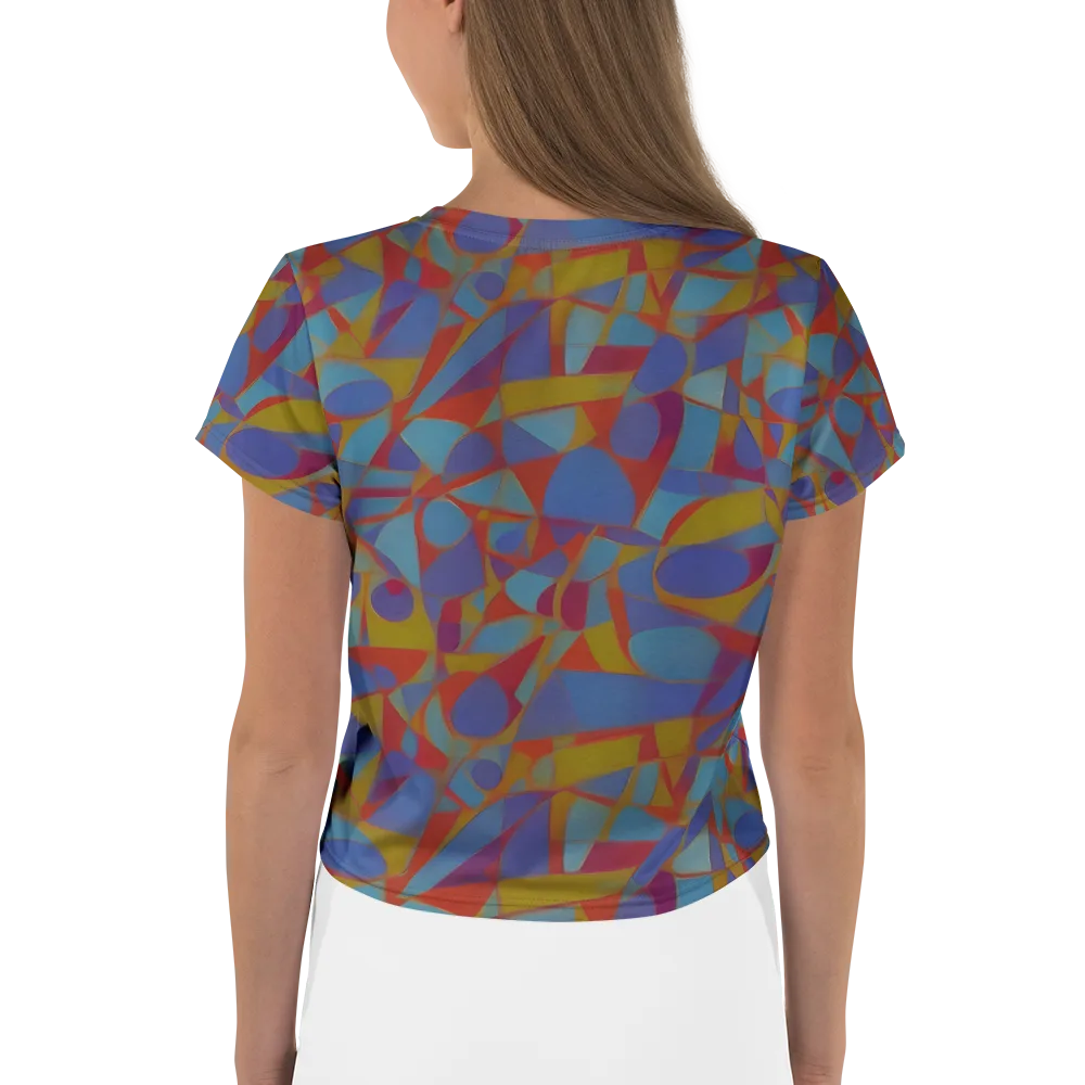 Prism Circuit on Crop Tee — Back