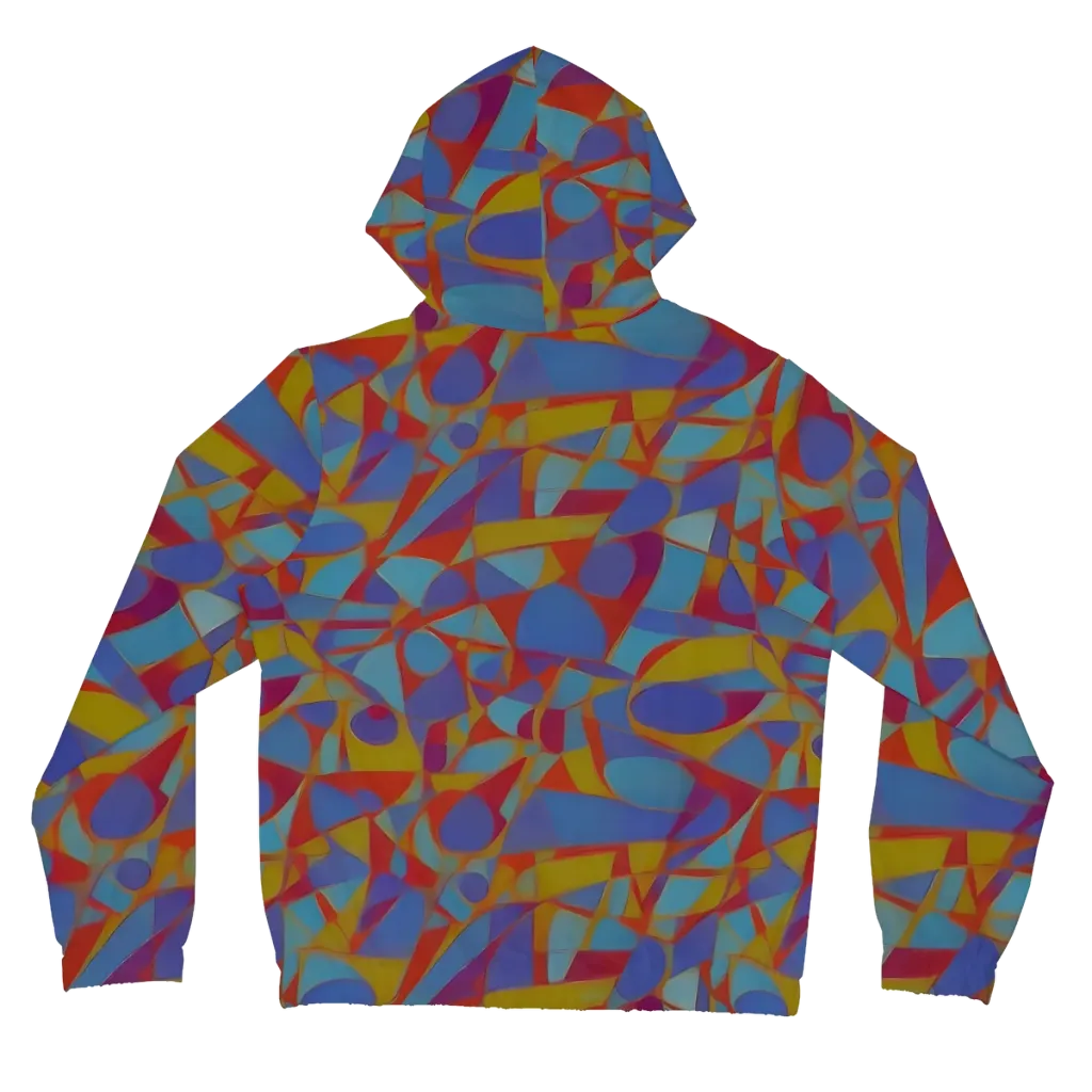 Prism Circuit on Women's Full-Zip Hoodie — Back