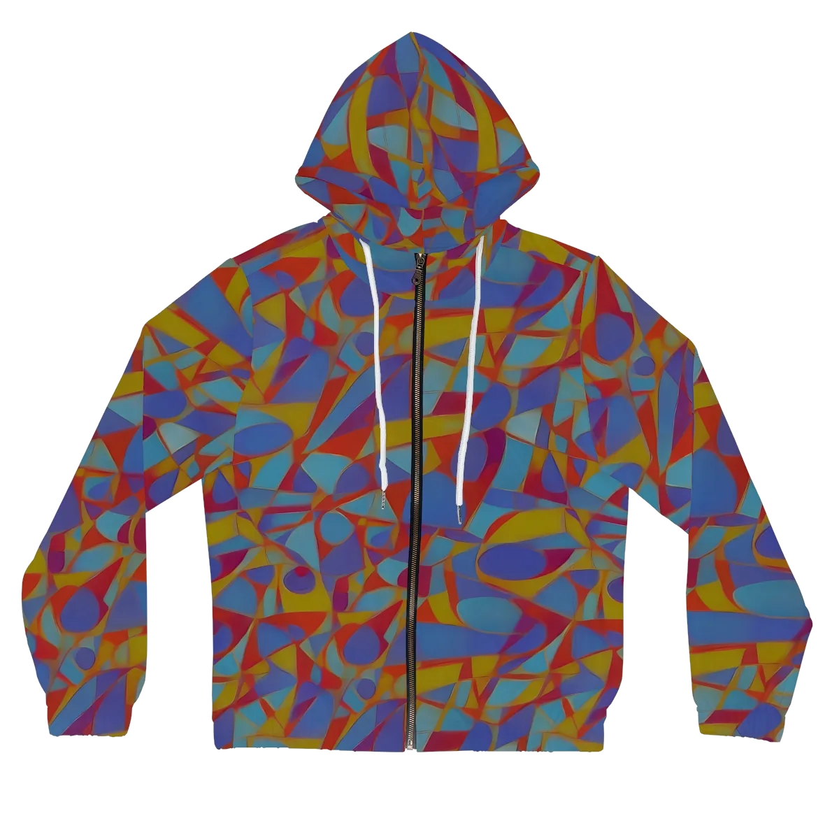 Prism Circuit on Women's Full-Zip Hoodie — Front