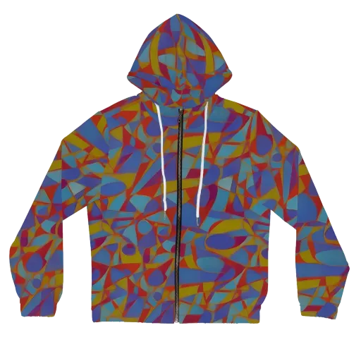 Prism Circuit on a Women's Full-Zip Hoodie