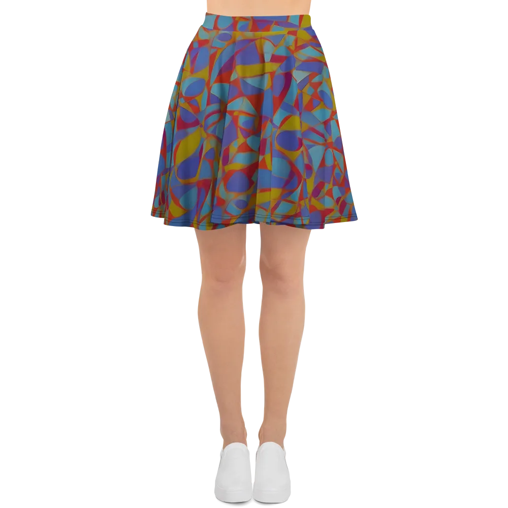 Prism Circuit on Skater Skirt — Front
