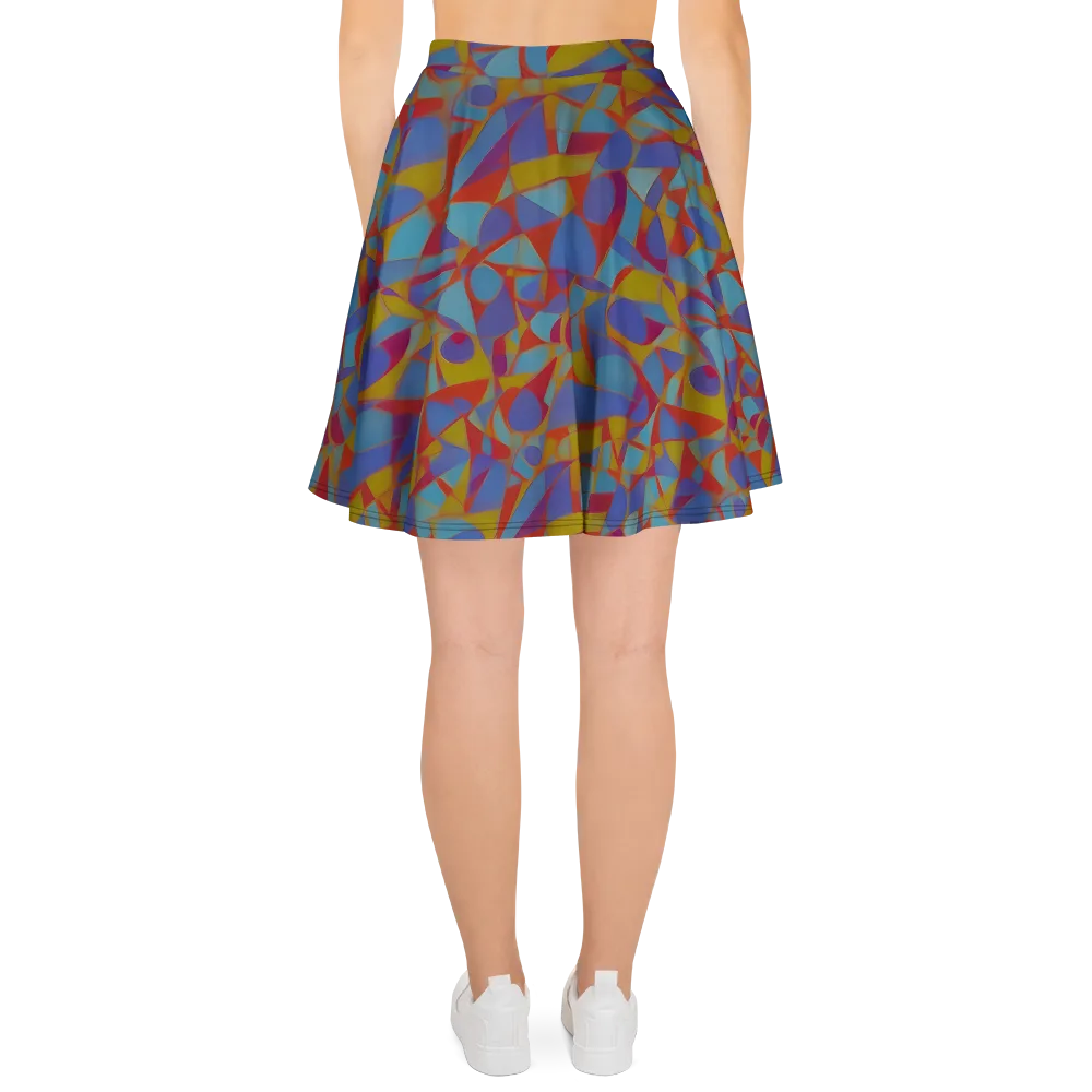 Prism Circuit on Skater Skirt — Back