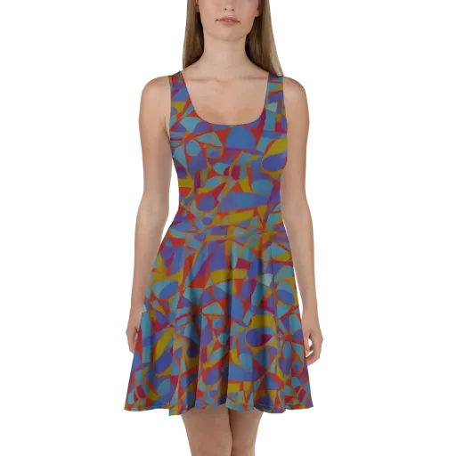 Prism Circuit on a Skater Dress