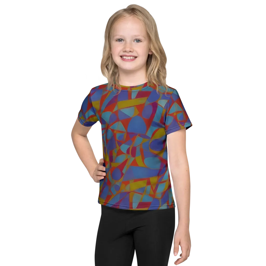 Prism Circuit on Kids Crew Neck T-Shirt — Front
