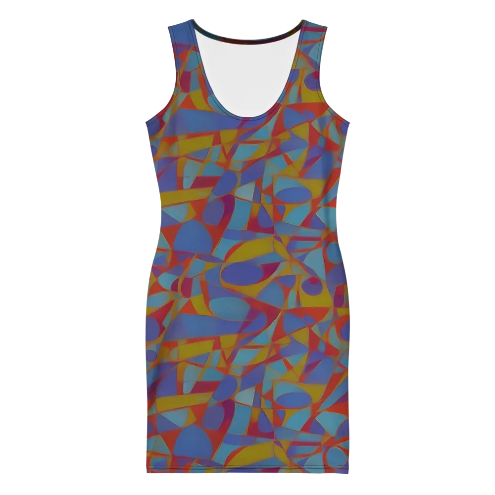 Prism Circuit on Bodycon Dress — Front