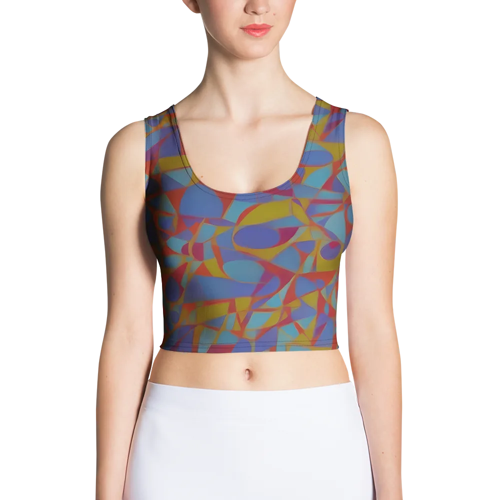Prism Circuit on Crop Top — Front