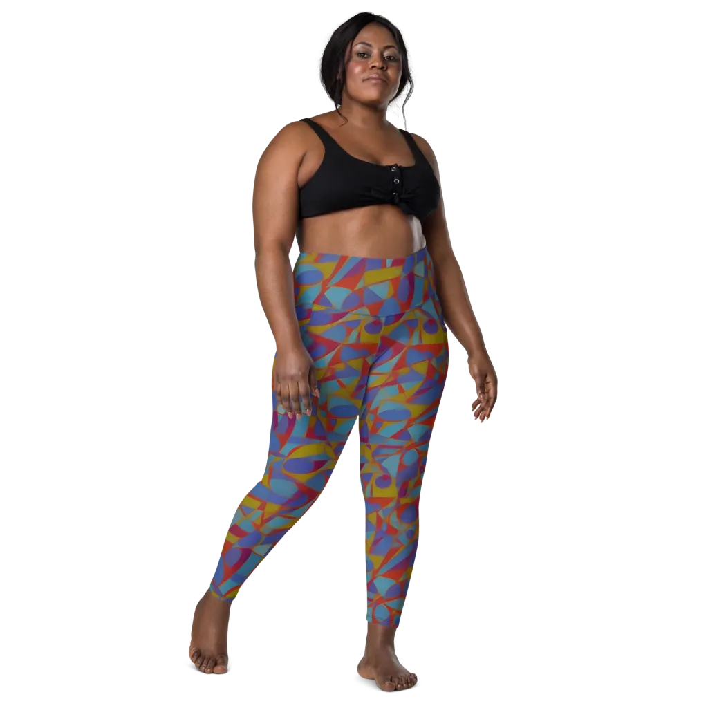 Prism Circuit on Leggings with Pockets — Front