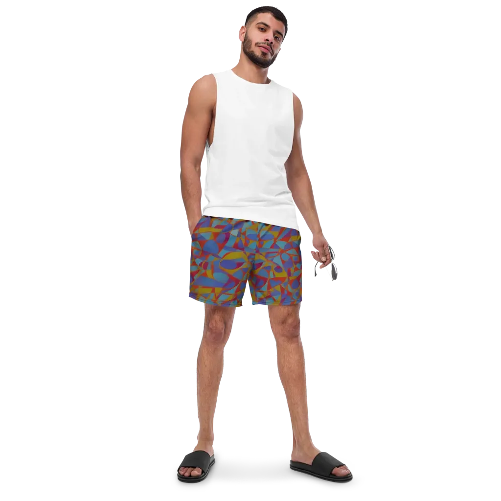 Prism Circuit on Swim Trunks — Front