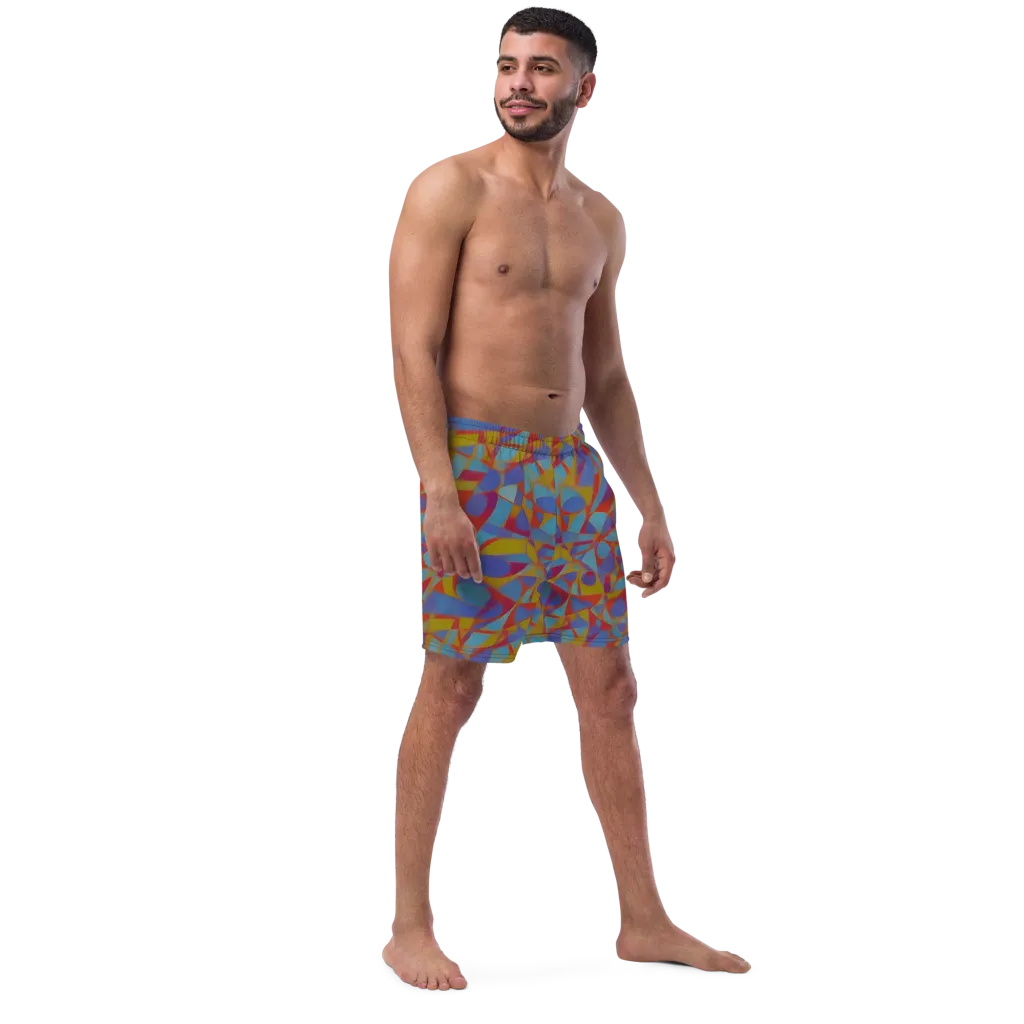 Prism Circuit on Swim Trunks — Right Front