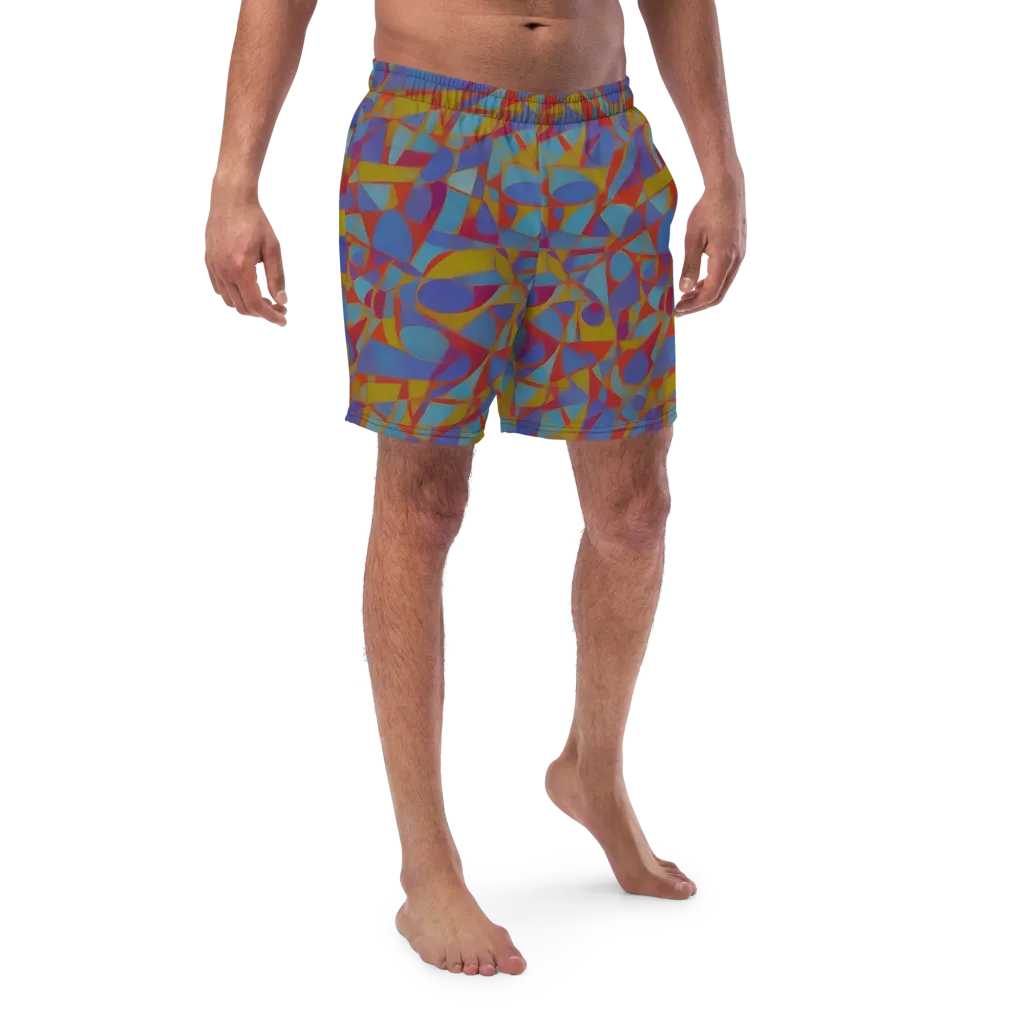 Prism Circuit on Swim Trunks — Front