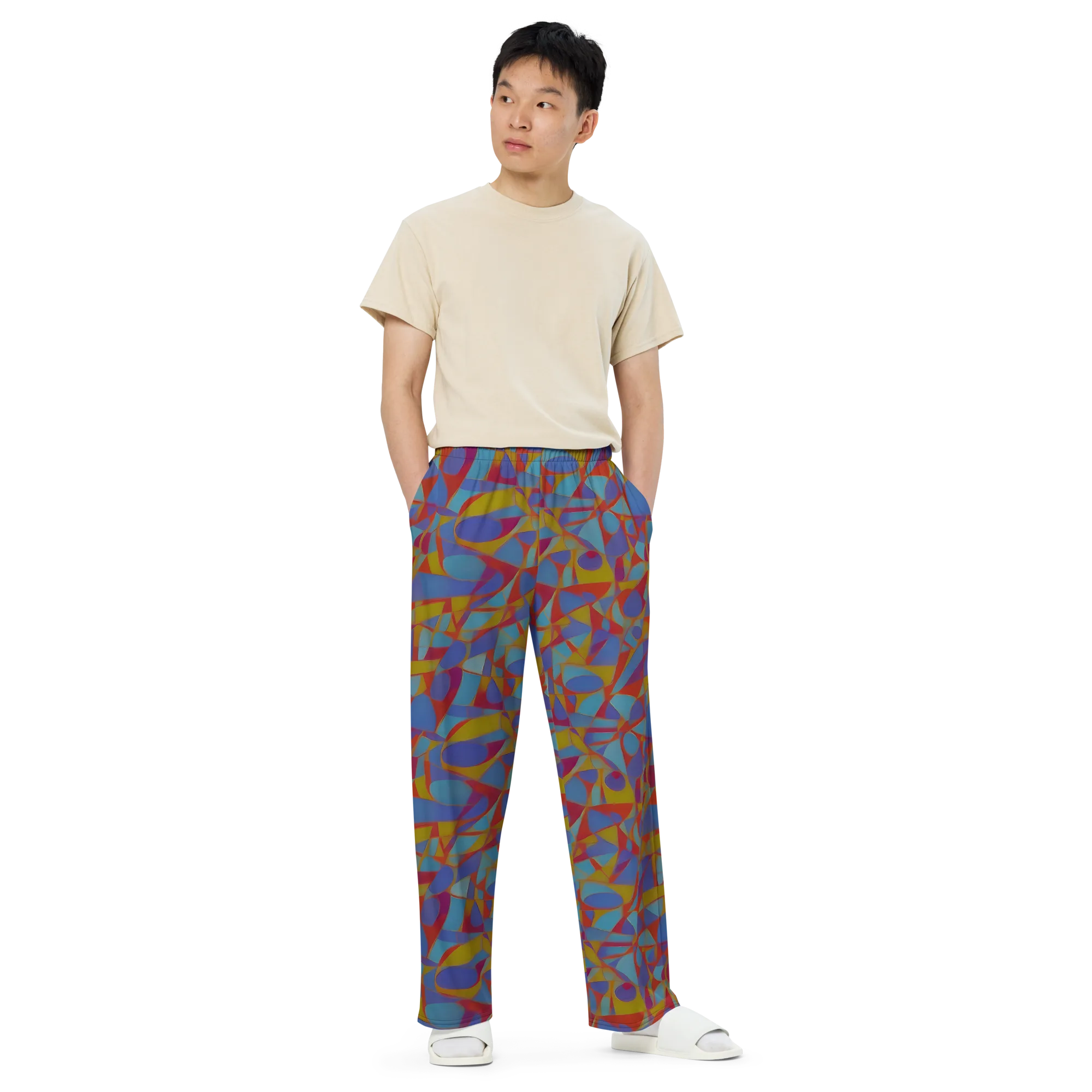 Prism Circuit on Wide-Leg Pants — Front