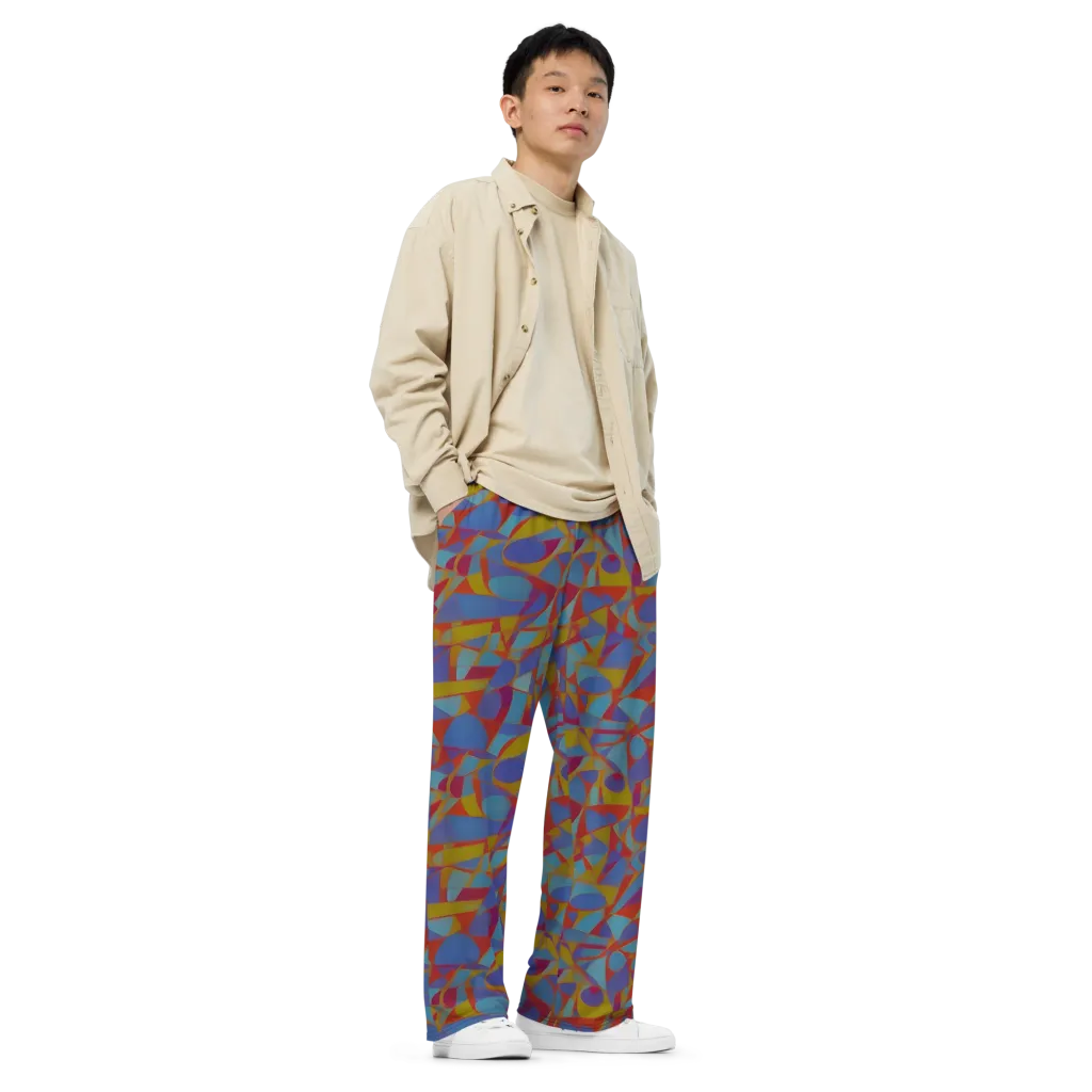 Prism Circuit on Wide-Leg Pants — Right Front