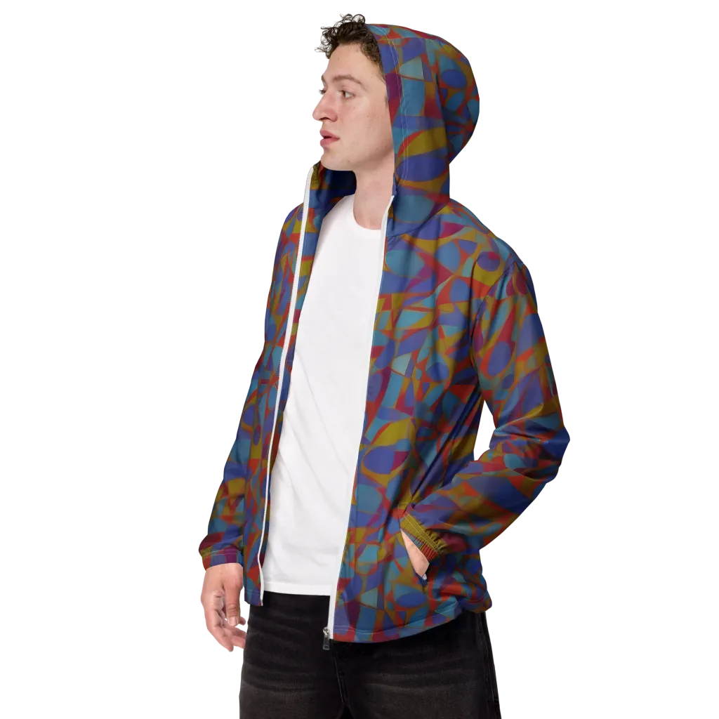 Prism Circuit on Men's Windbreaker — Left Front