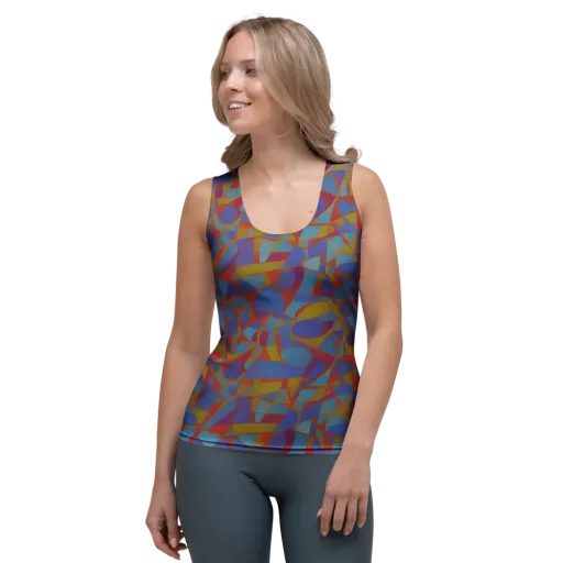 Prism Circuit on a Women's Tank Top