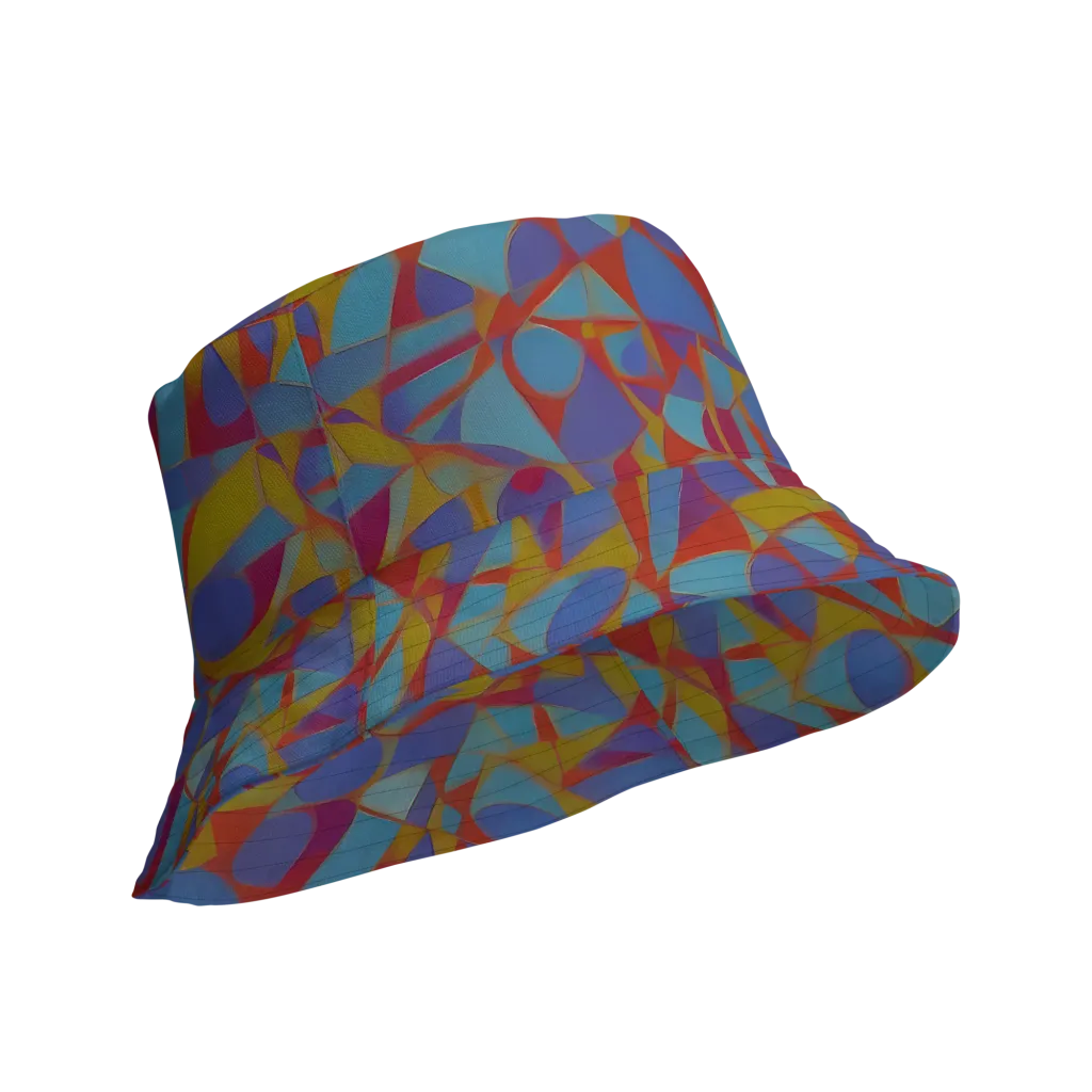 Prism Circuit on Reversible Bucket Hat — Product details Outside