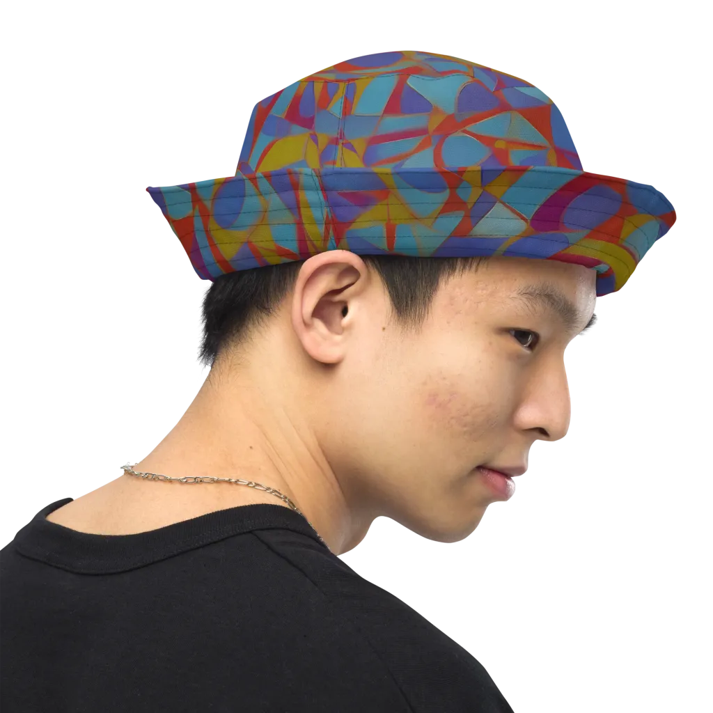 Prism Circuit on Reversible Bucket Hat — Right Outside