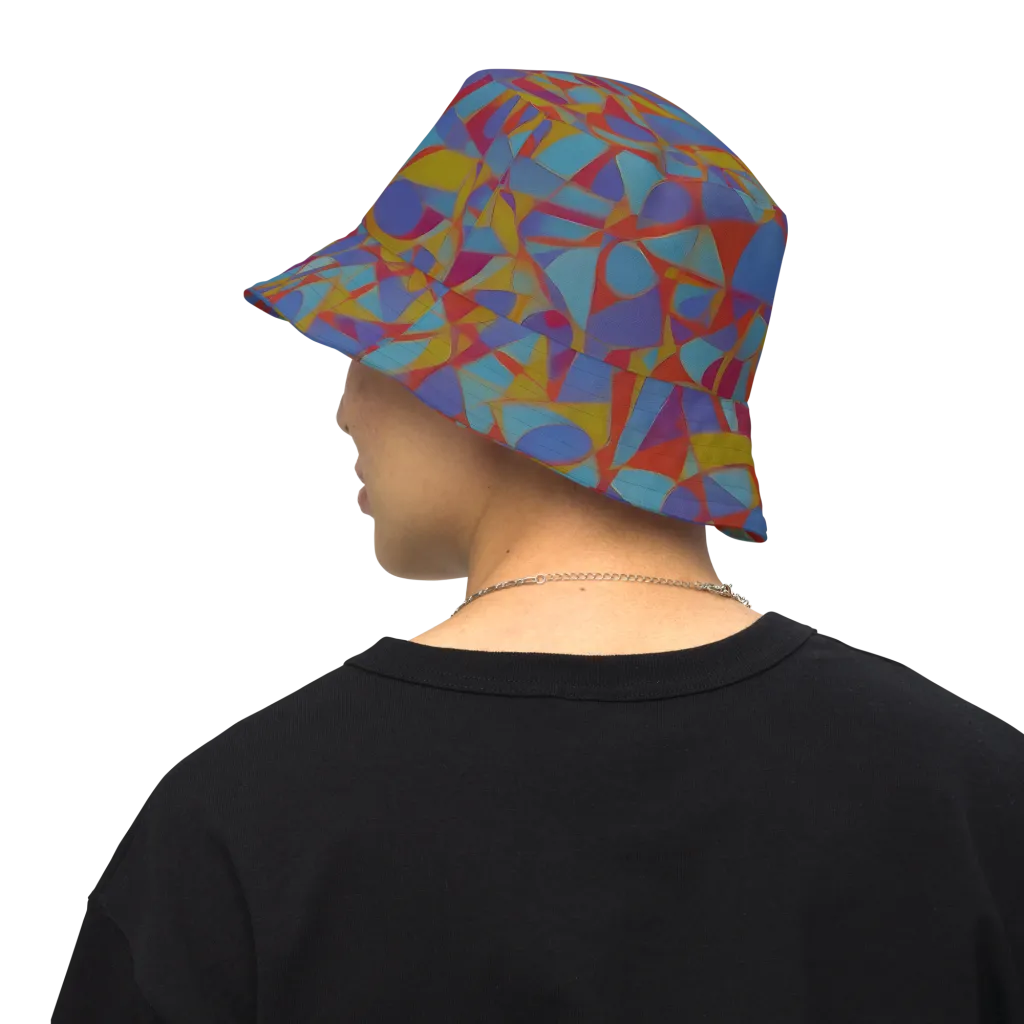 Prism Circuit on Reversible Bucket Hat — Back Inside
