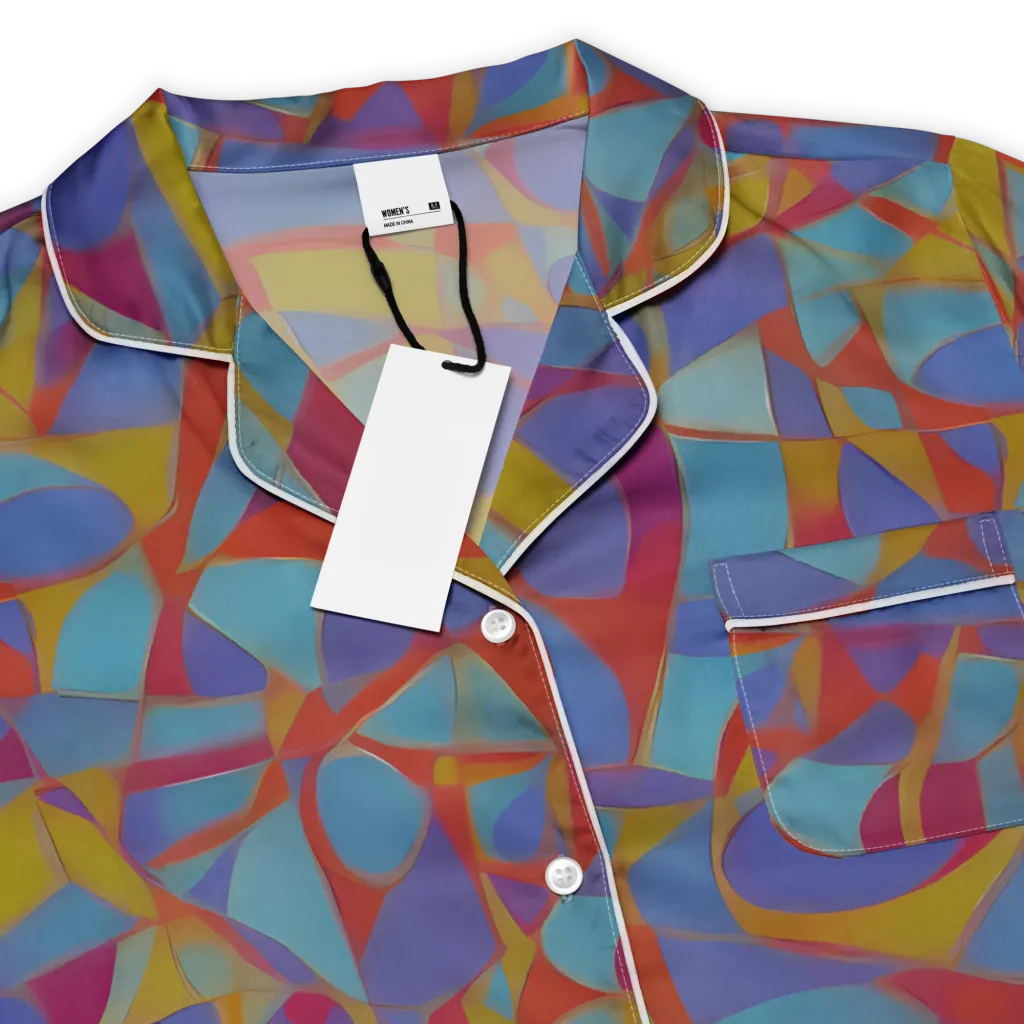 Prism Circuit on Women's Short Sleeve Pajama Top — Product details