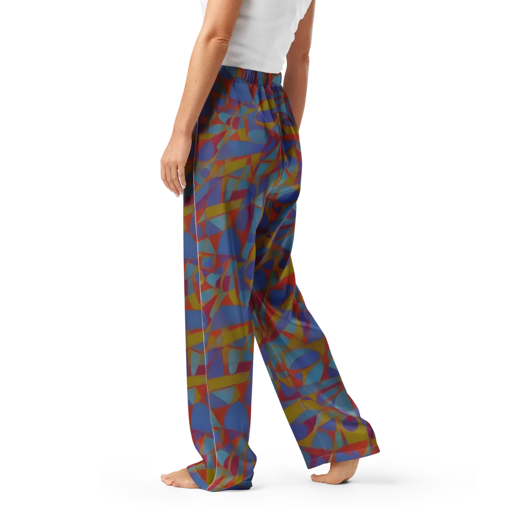 Prism Circuit on Women's Pajama Pants — Left