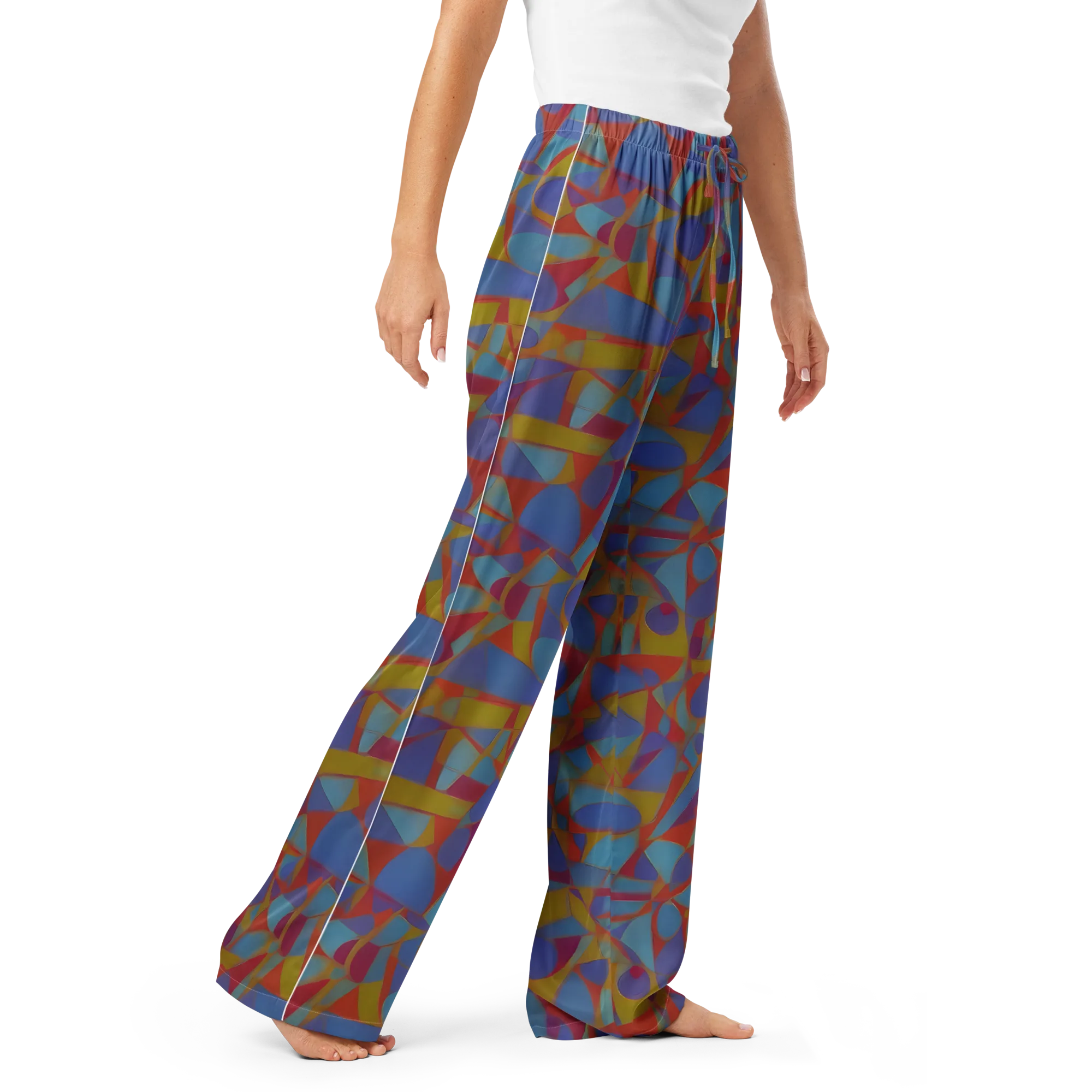Prism Circuit on Women's Pajama Pants — Right Front