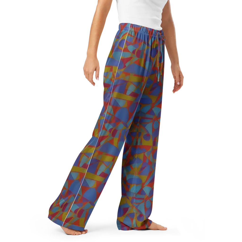 Prism Circuit on Women's Pajama Pants — Right Front