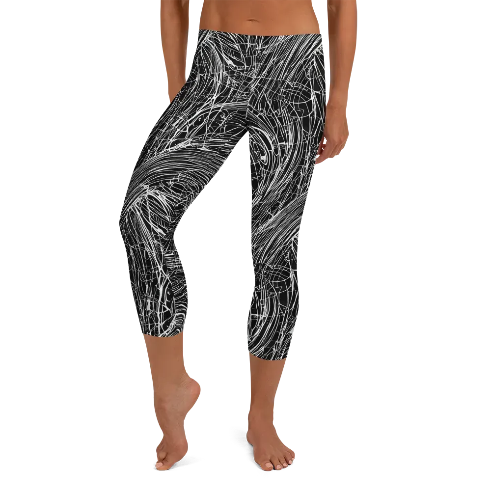 Biomech Spiral on Capri Leggings — Front
