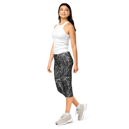 Biomech Spiral on a Capri Leggings