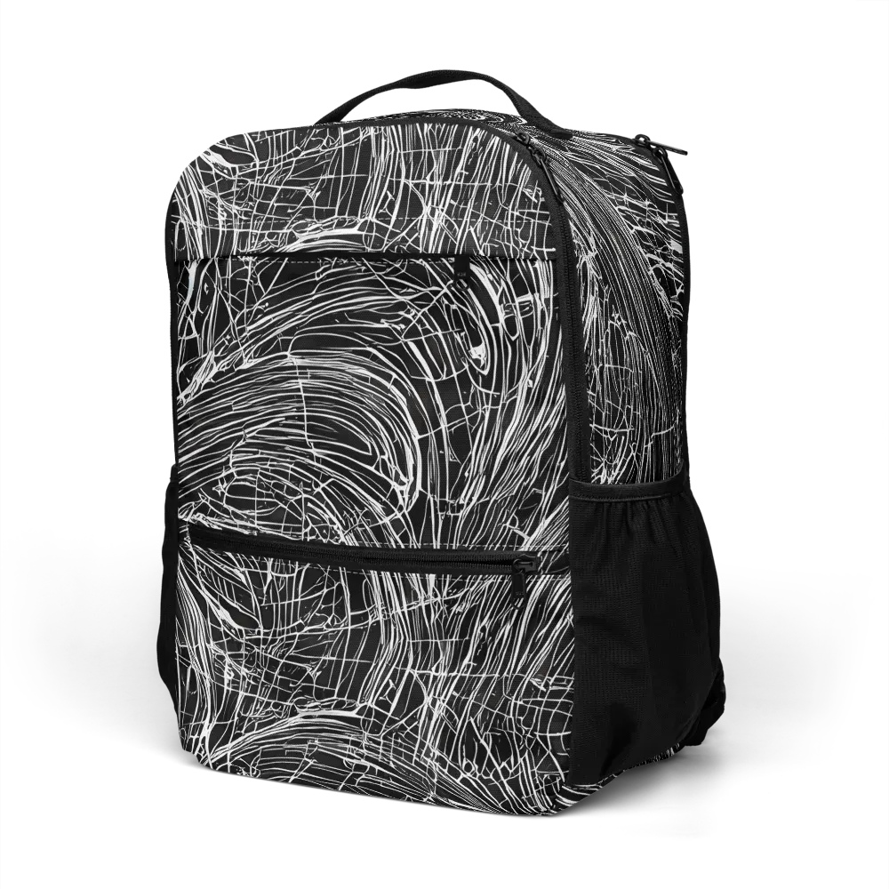 Biomech Spiral on Utility Backpack — Left Front
