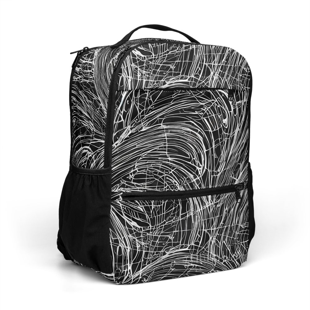 Biomech Spiral on Utility Backpack — Right Front