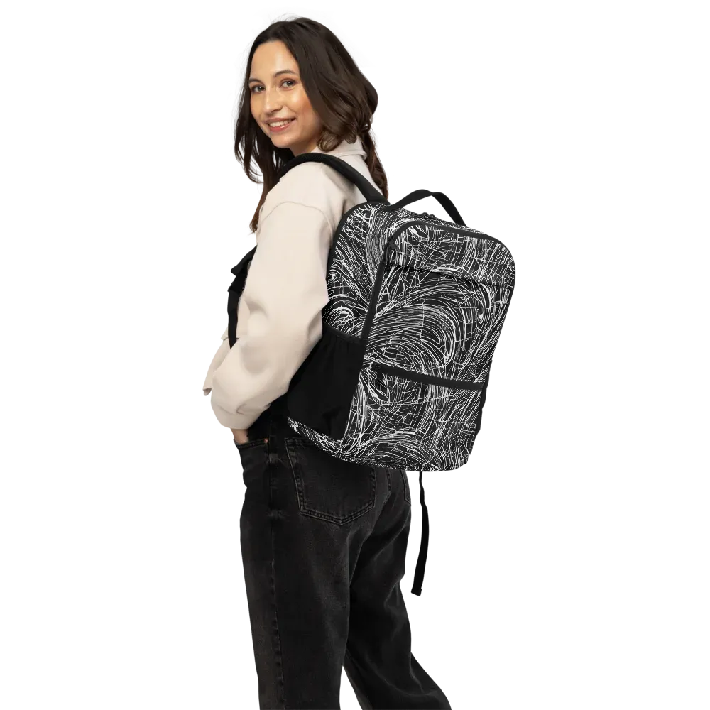 Biomech Spiral on Utility Backpack — Back