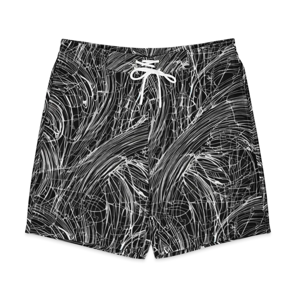 Biomech Spiral on Men's Board Shorts — Front